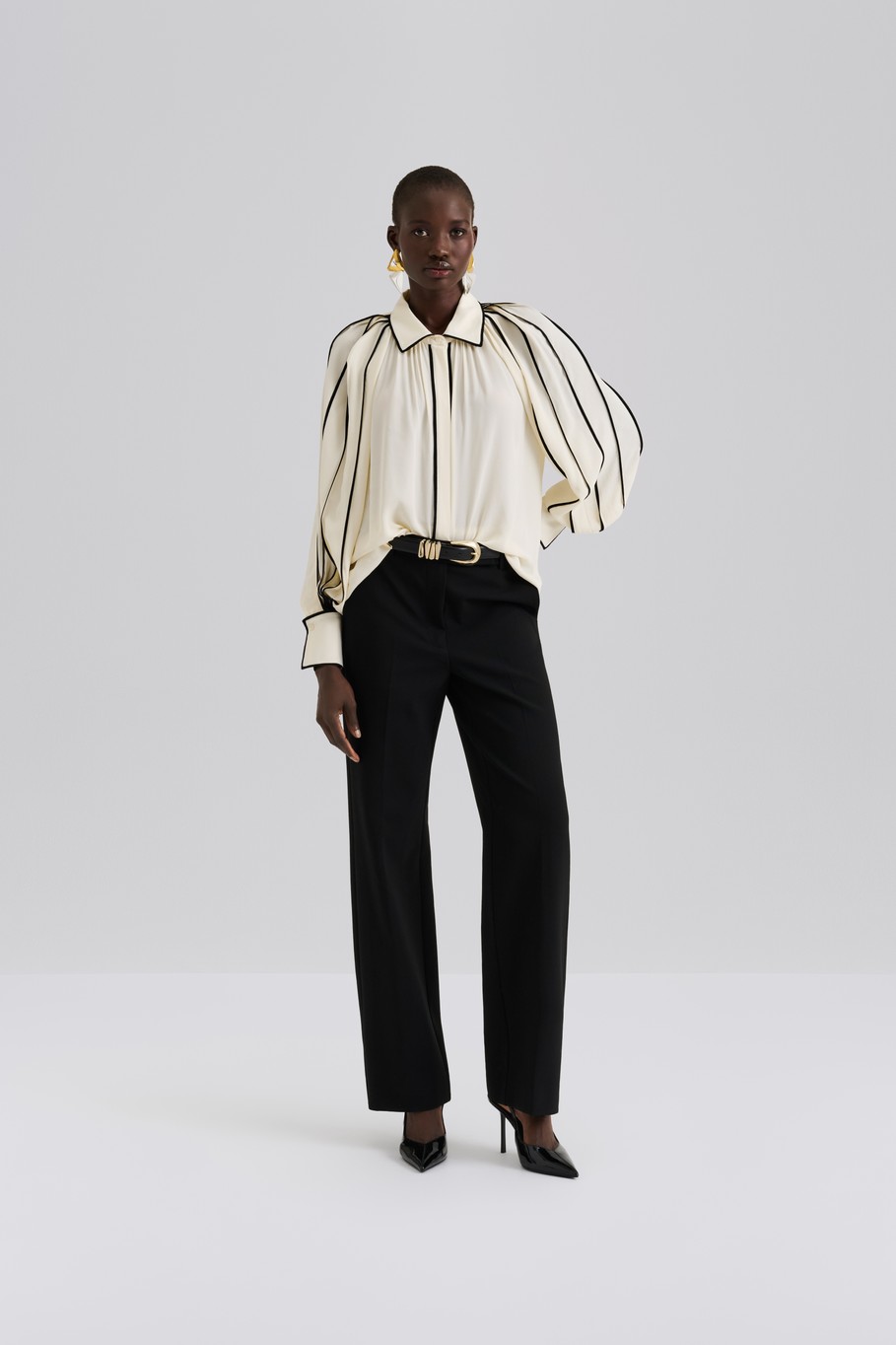 Bea Contrast Sifonki Pusero - Image 2