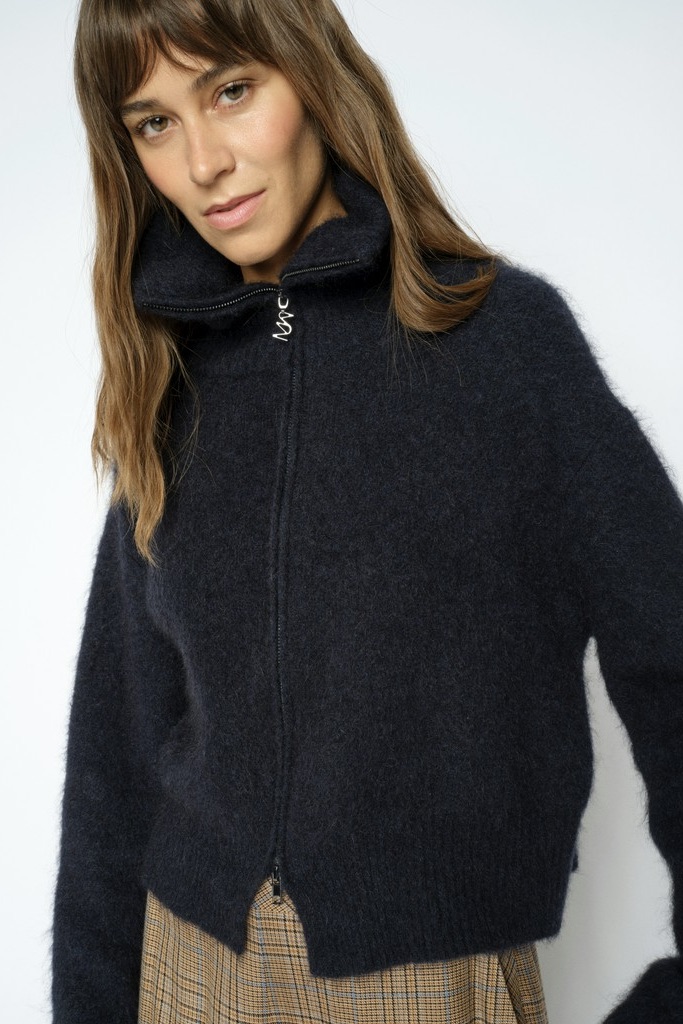 Hulda Knit Zip Neuletakki - Image 2