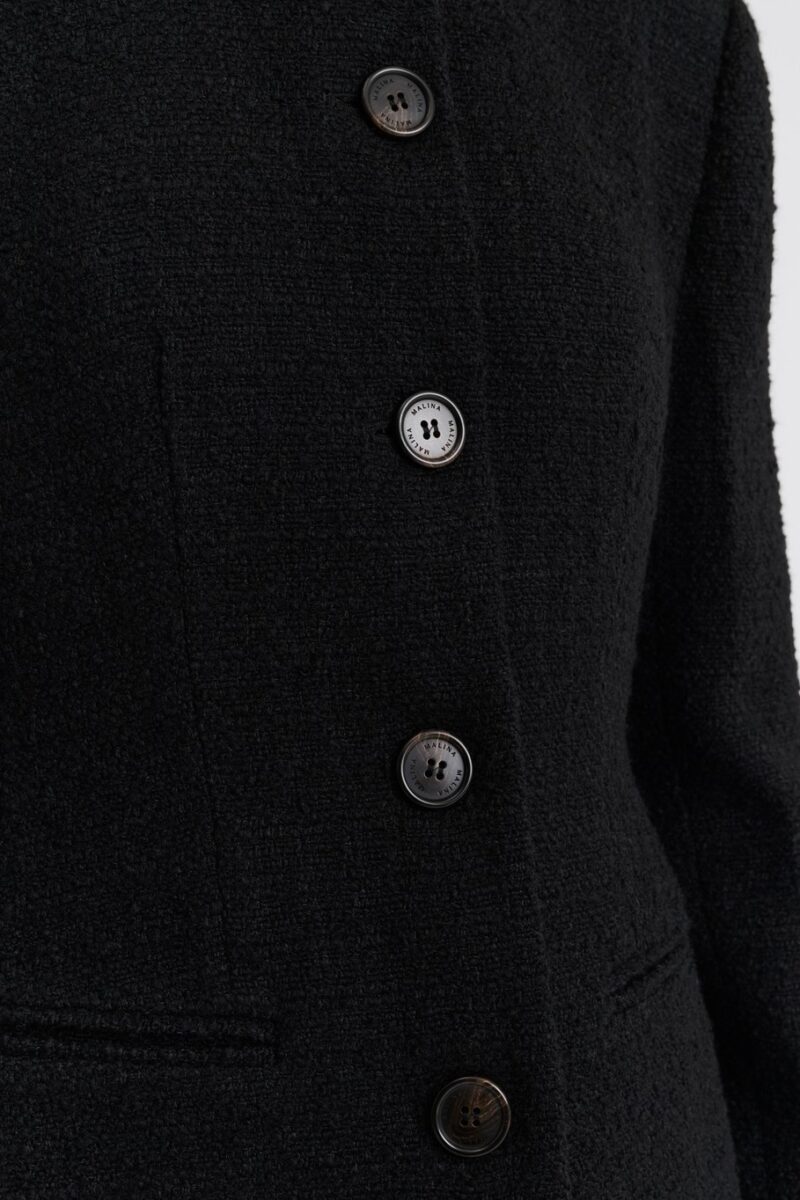 Carol Fitted Round Neck Bleiseri