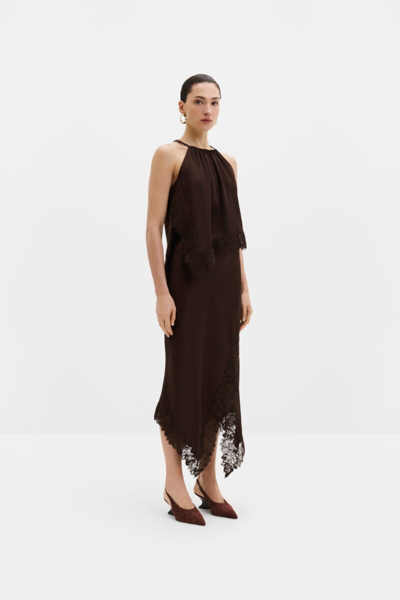 Madina Asymmetric Lace Toppi